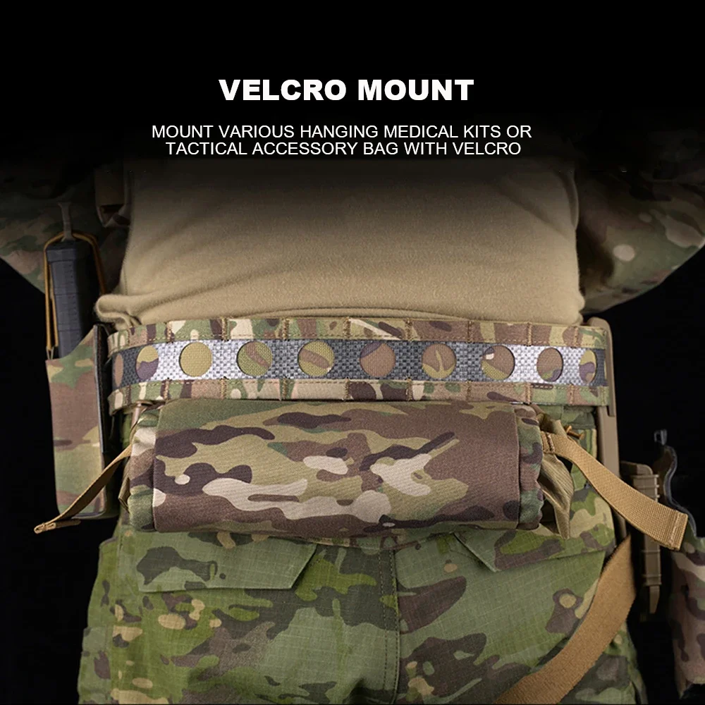 Cinturón táctico Militar 2 en 1, cinturón Molle Bison de alta calidad, hebilla de Metal de liberación rápida, equipo especial del ejército para caza de combate y Airsoft - imagen 4