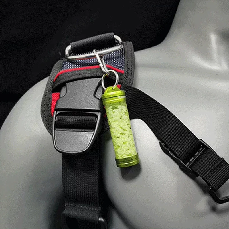 Anillos colgantes de acero inoxidable de aleación de luz nocturna de buceo brillante para ambientes subacuáticos, cilindros de Gas BCD, hebilla de señales luminosas - imagen 3