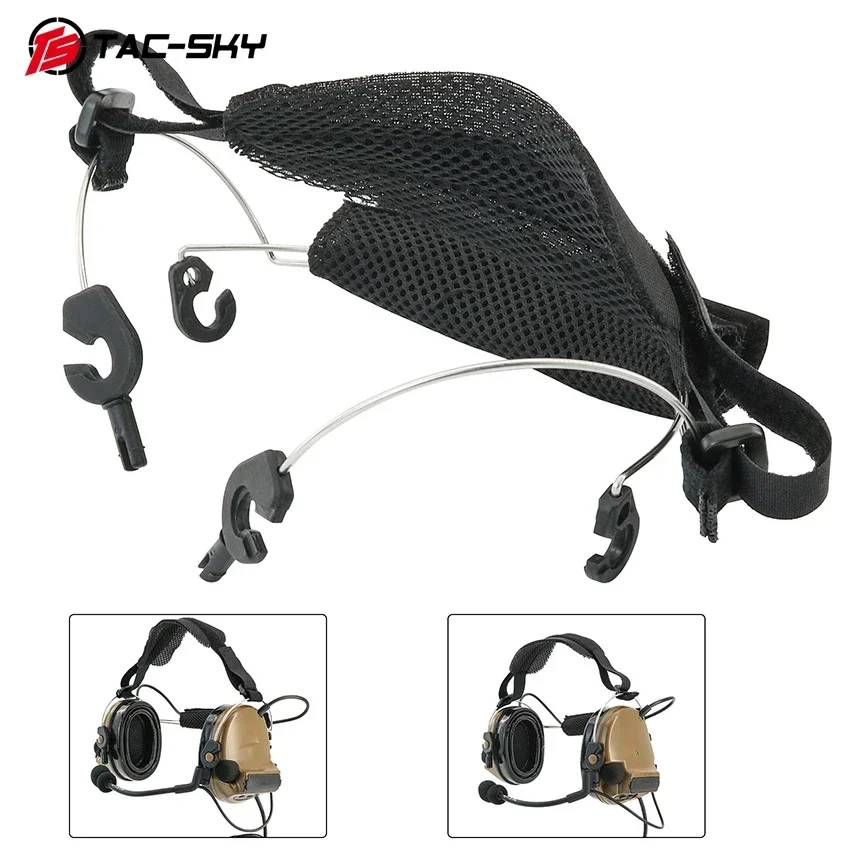 TAC-SKY Auriculares tácticos electrónicos Ptt, accesorios para COMTAC II, COMTAC III, COMTAC XPI, auriculares de tiro, orejeras de caza - imagen 3