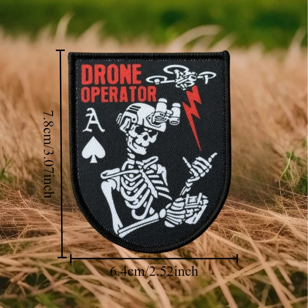 Parche militar de reconocimiento de piloto de Dron, brazalete de moral táctico, parches de gancho y bucle impresos para ropa - imagen 2
