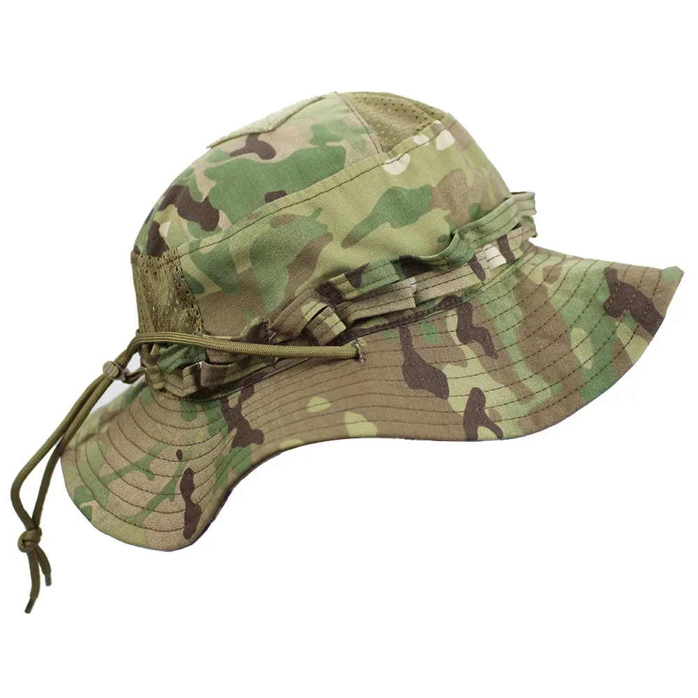 Sombrero Boonie táctico de camuflaje, gorra de combate Multicam, malla de verano, deportes al aire libre, entrenamiento, pesca, senderismo, Camping, caza - imagen 3