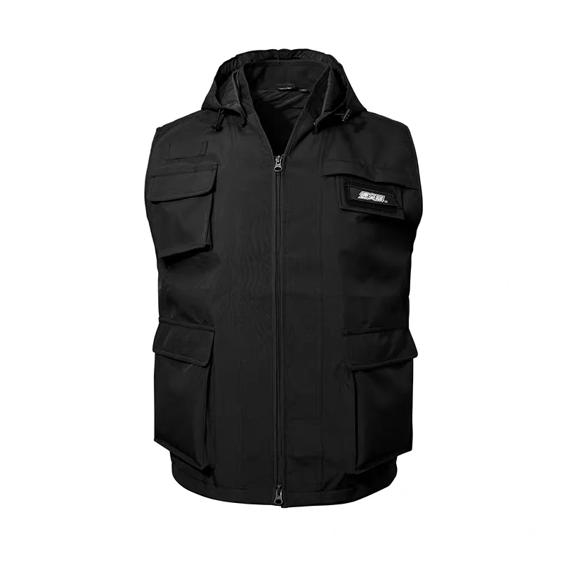 Chaleco y sombrero de herramientas, chaleco fino informal de secado rápido para exteriores, primavera y verano, suelto