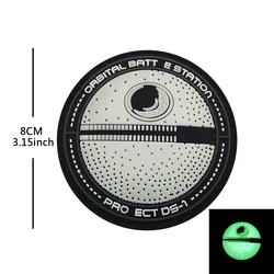 Parche moral Velcro 3D luminosa goma Fuerza Espacial combate orbital