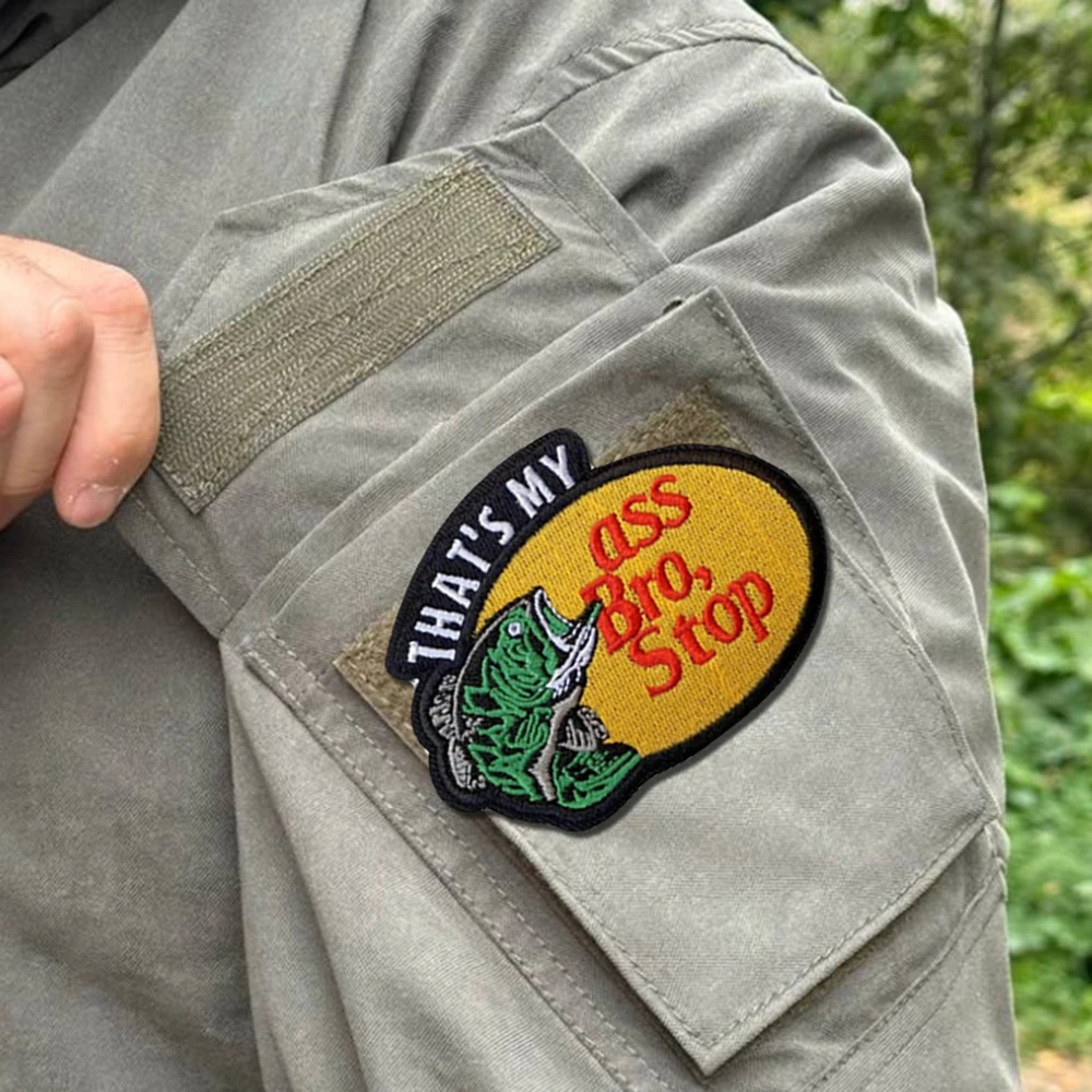 QUE ES MY X BRO STOP-Parche de meme divertido, pegatina de moral de Velcros, insignia bordada militar táctica con gancho y bucle para mochila Molle - imagen 5