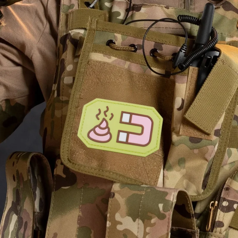 Shitss Mission-insignia táctica divertida, parches magnéticos de PVC, emblema de moral militar, brazalete, gancho y bucle, mochila, sombrero, pegatinas - imagen 2