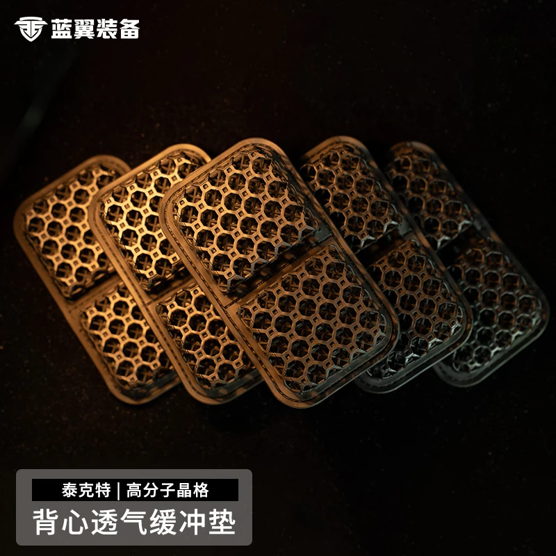 Chaleco táctico de celosía 3D, forro de cojín, almohadilla de ventilación, almohadilla de disipación de calor, cómoda absorción de impacto - imagen 4