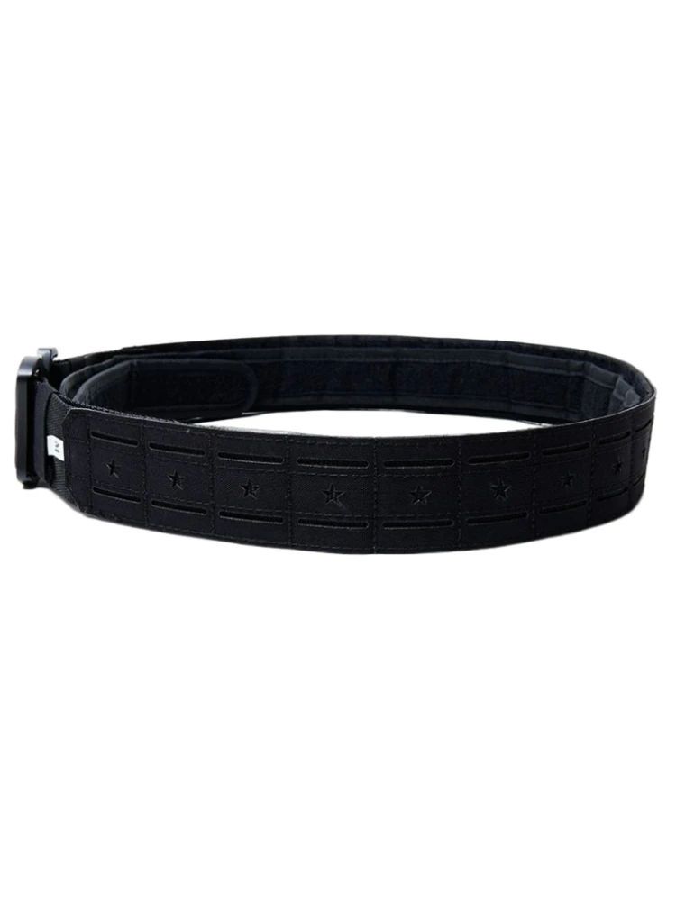 Cinturón táctico de corte láser Molle con hebilla de aleación, cinturilla exterior de entrenamiento multifuncional - imagen 3