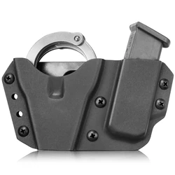 Funda Kydex porta esposas y cargador doble táctico