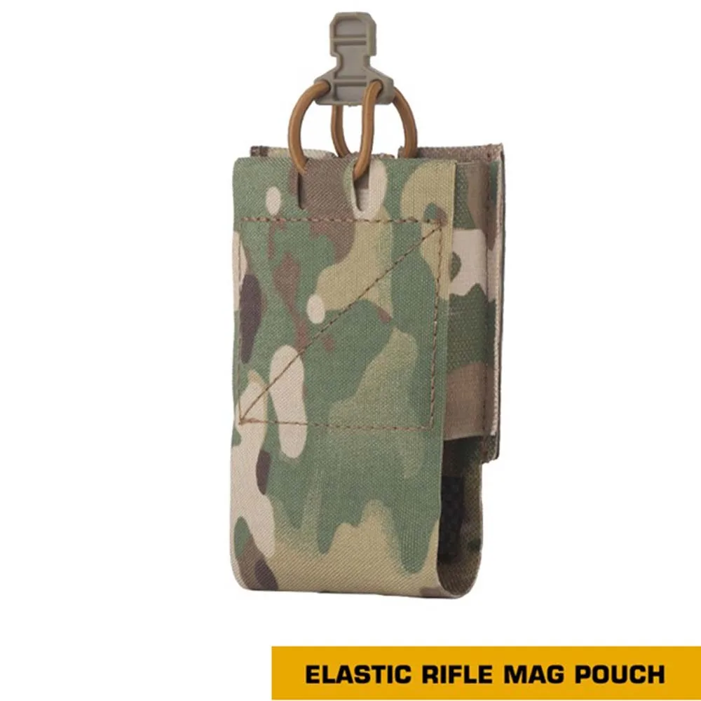 Bolsa elástica para Rifle de caza, cinturón táctico Molle, bolsa elástica para Mag, bolsa multifuncional de cintura única - imagen 3