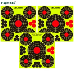 Pegatina objetivo contragolpes 8x8″ – Práctica tiro Airsoft y caza
