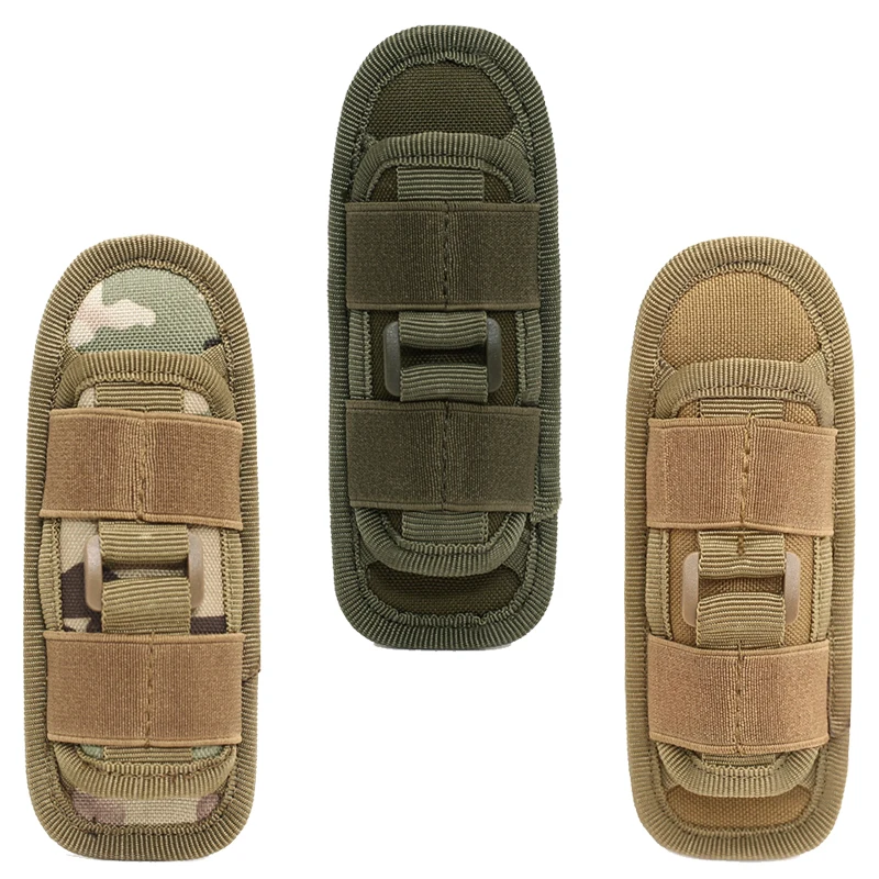 Bolsa para linterna táctica, cinturón, bolsa para antorcha, accesorios de iluminación de caza duraderos, Kits de supervivencia, funda para antorcha giratoria de 360 grados - imagen 3