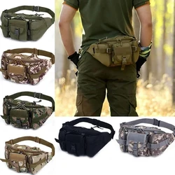 Riñonera de tela Oxford, bolsa Molle impermeable de gran capacidad con múltiples bolsillos, cinturón de escalada transpirable para acampar, novedad