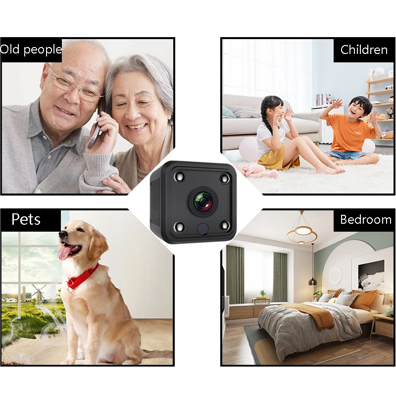 X6 Mini cámara IP WiFi HD 1080P vigilancia de seguridad inalámbrica Micro cámara visión nocturna Monitor deportivo inteligente para el hogar batería integrada - imagen 3