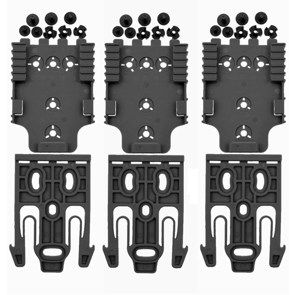 Kit de sistema de bloqueo rápido, Base adaptadora Qls19 Qls22, hebilla de liberación rápida para funda de conexión rápida, accesorios para tacos, 2/3 piezas - imagen 2