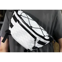 Riñonera EDC de gran capacidad para hombre, paquete cruzado funcional para el pecho para uso diario y al aire libre