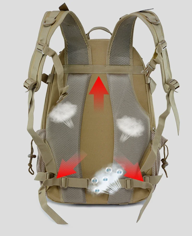 Mochila táctica de caza militar Molle, equipo de combate militar, impermeable al aire libre, montañismo, Camping, bolsa de viaje deportiva - imagen 4