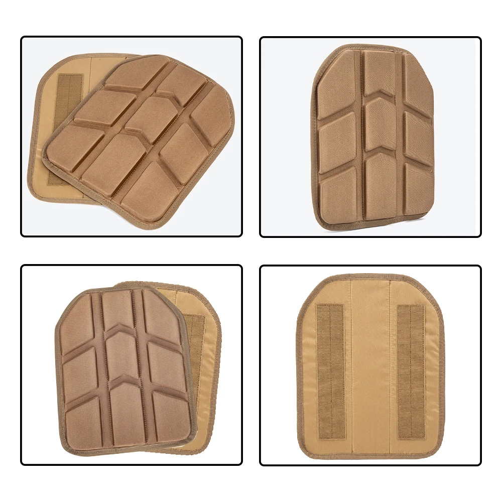 Placas de chaleco EVA, almohadillas de choque de 26x33cm, almohadillas de cojín moldeadas extraíbles para juego de Paintball, almohadilla portadora de placa, 2 uds. - imagen 5