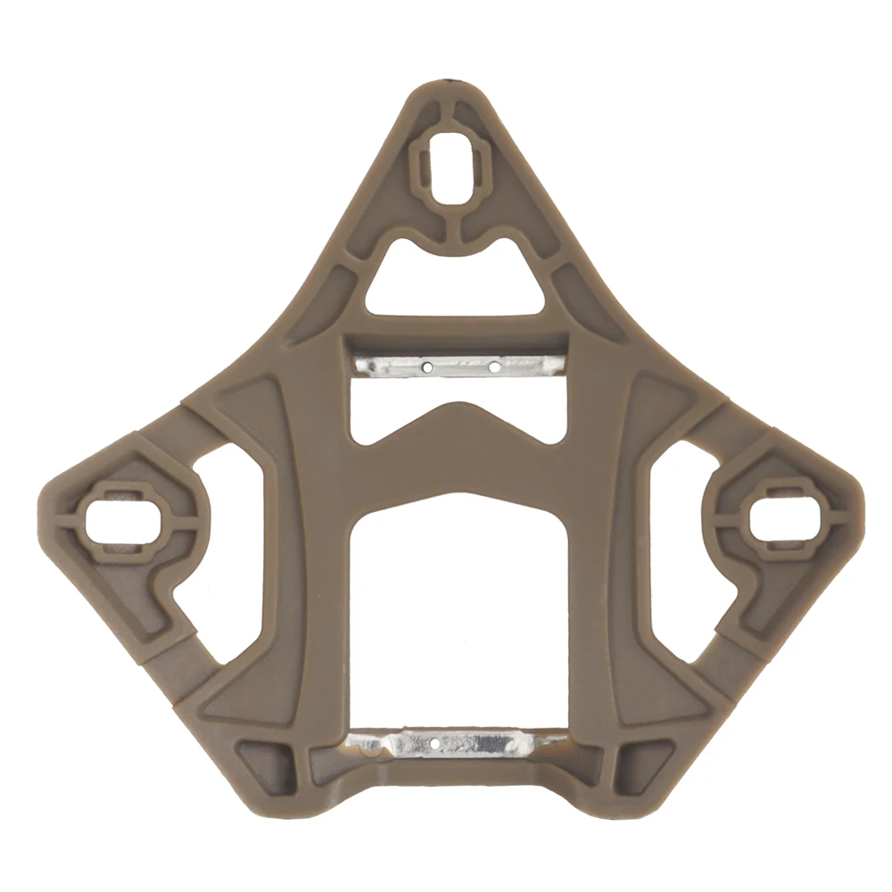 Soporte táctico ligero para visión nocturna, casco táctico, Base seca de sepia (3 agujeros), equipo de caza de nailon - imagen 4