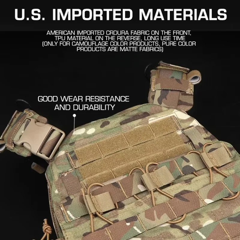 ERQYGRA-Chaleco de combate táctico para caza, accesorios de tiro, equipo deportivo para juego de guerra al aire libre, equipo de Paintball Airsoft - imagen 3