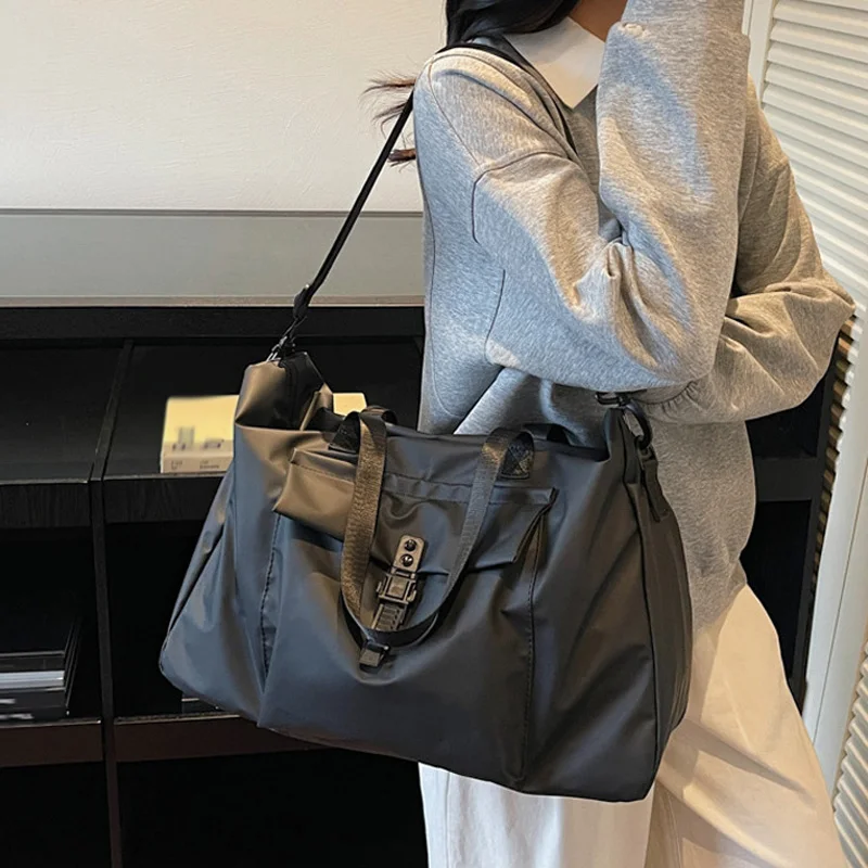 Bolsa de Fitness, bolso de almacenamiento de equipaje de viaje, viaje de negocios, mochila de mano, bolsos de hombro deportivos para acampar, bolso cruzado grande para gimnasio - imagen 5