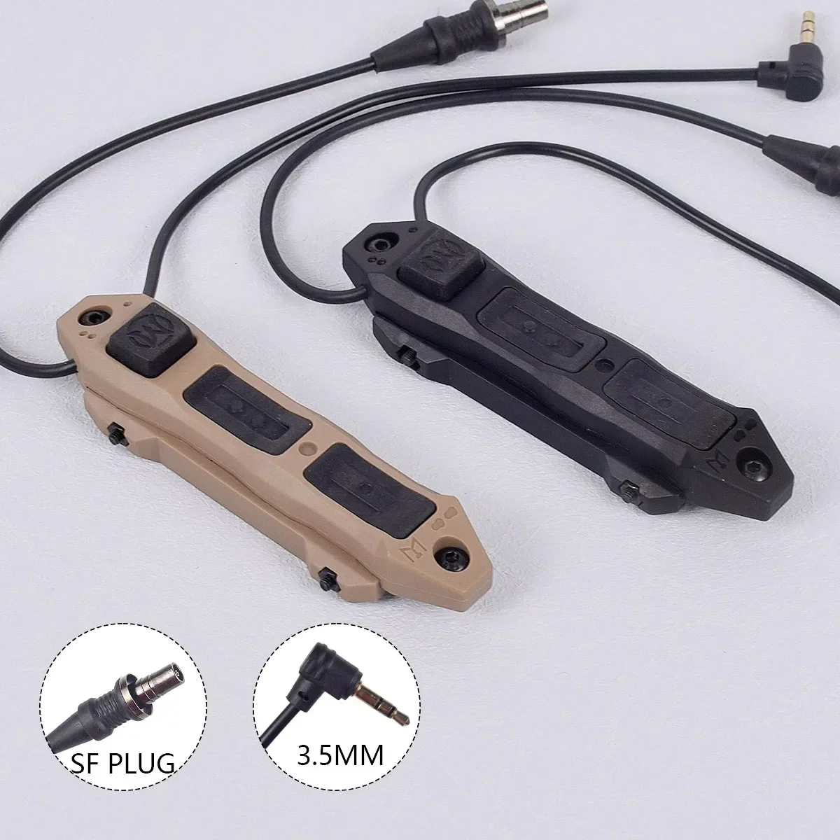 Botón de presión del interruptor de cola de función Dual remoto aumentado de actualización táctica para linterna DBAL-A2 PEQ-15 PEQ16 M300 M600 - imagen 5