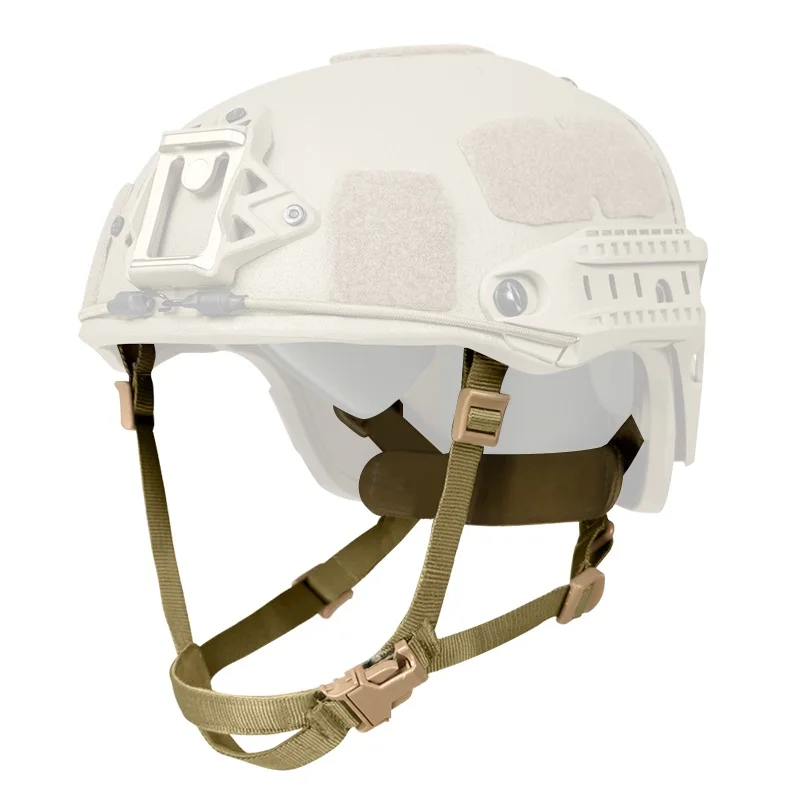 Soporte de correa de barbilla de casco a prueba de balas, sistema de suspensión modificado de cuatro puntos para casco MICH/ACH AF PASGT/M88 - imagen 2