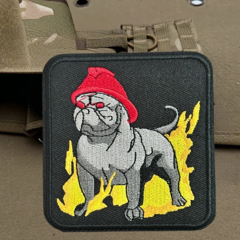 Parche bordado de Husky siberiano, chaleco táctico, insignia de moral con gancho y bucle, pegatinas decorativas para mochila, parches para brazalete para ropa - imagen 5