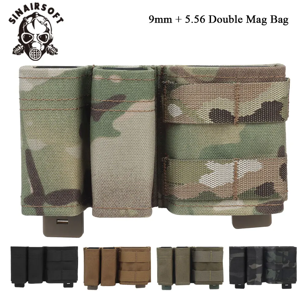 Bolsa táctica cargadores MOLLE inserto tipo cuña para chaleco airsoft