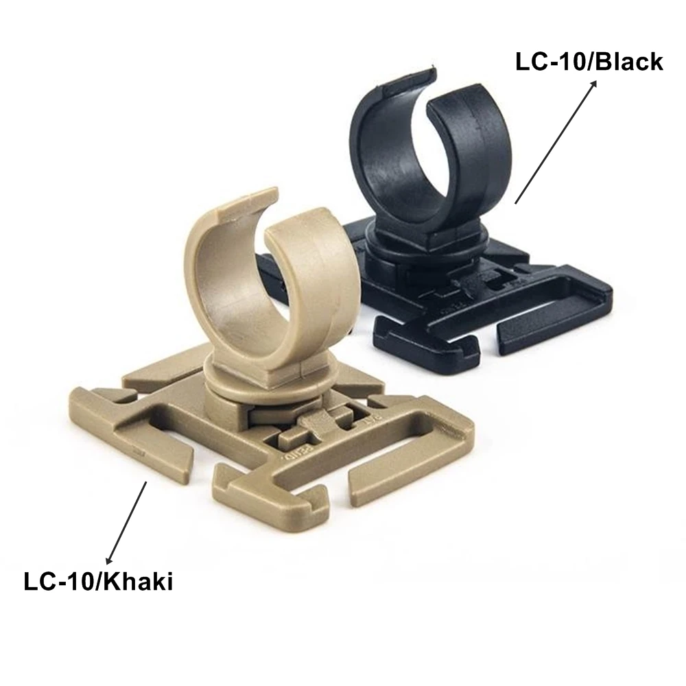 Clip para linterna con anillo en U giratorio 360, trabajo al aire libre, senderismo, montaña, escalada, mochila, soporte de luz, tubo de agua, abrazadera de herramienta para bastón de senderismo - imagen 4