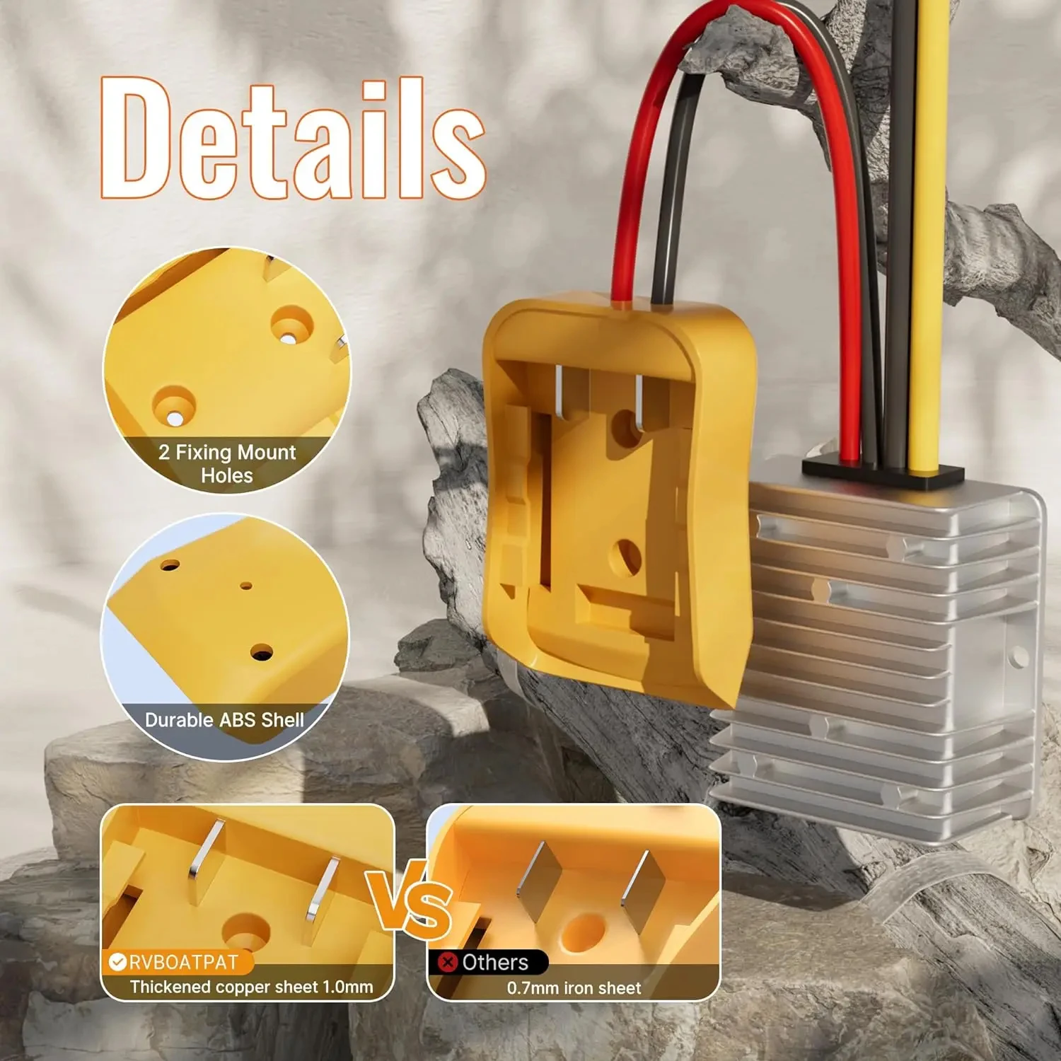 Convertidor Buck 1/2pcs18V/20V Compatible con adaptador de batería de ruedas DeWalt 20V DC 12V 20A 240W batería reguladora de convertidor Buck - imagen 5