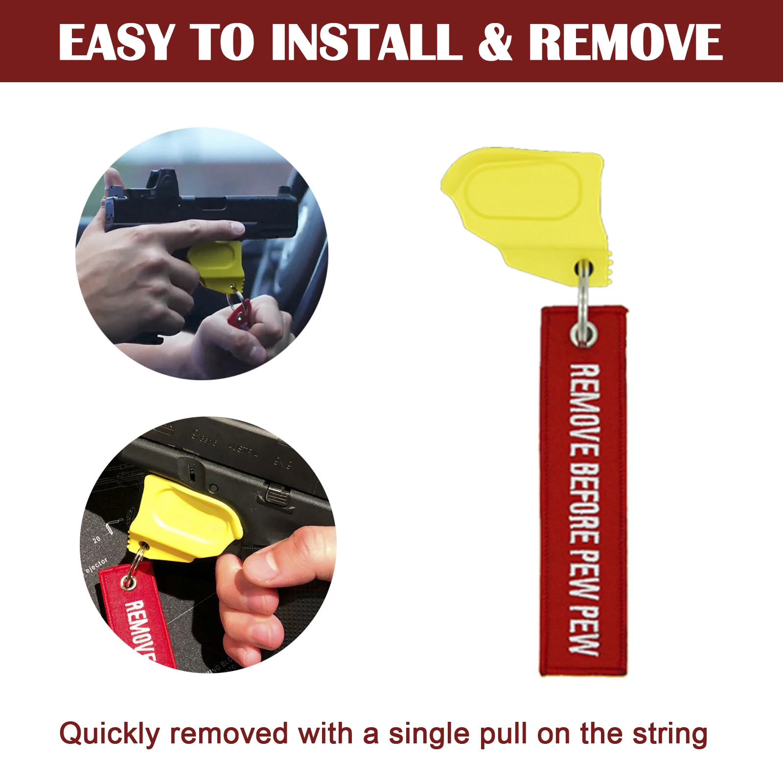 La funda para estañado con gatillo de pistola funciona para todos los Glock estándar 17,19,22,37 - imagen 2