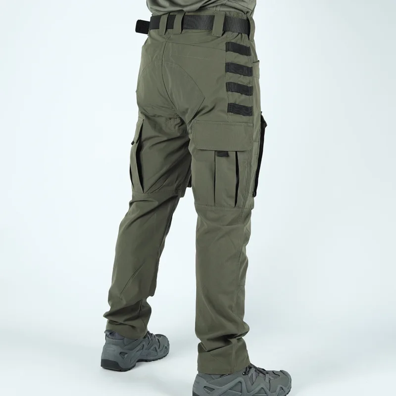 Pantalones tácticos de combate de campo para hombre, pantalones de trabajo de entrenamiento de camuflaje Multicam con múltiples bolsillos, pantalones Cargo para caza y senderismo al aire libre - imagen 3