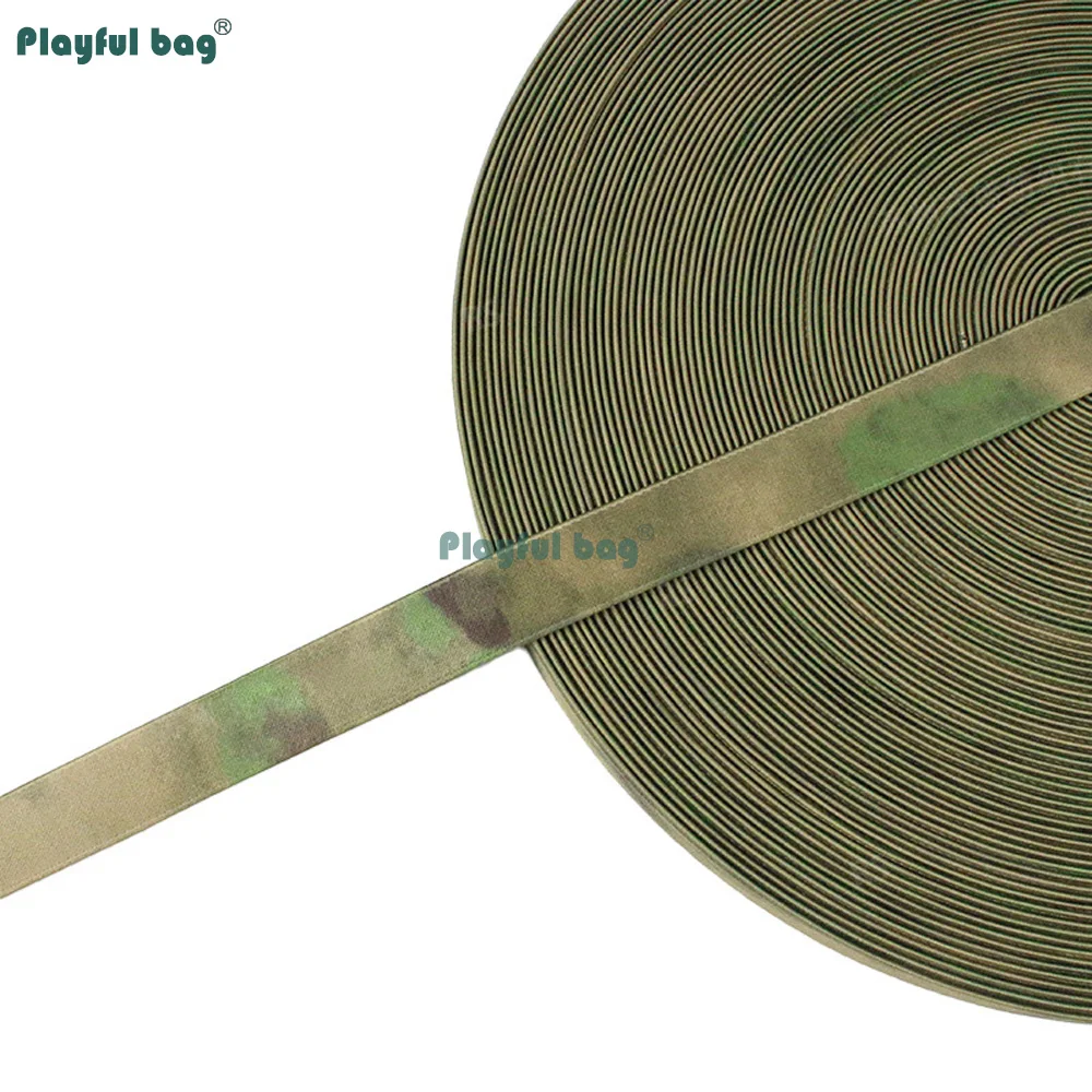 Correas de camuflaje de ruínas de la selva rusa A-TACS FG de 5 metros, correas elásticas de poliéster de doble cara para equipos y equipos tácticos NA104 - imagen 3