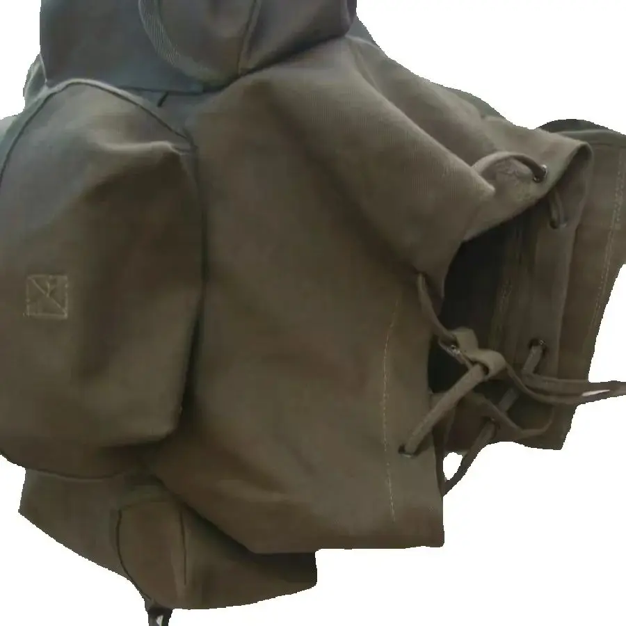 Mochila de lona lavada M14, bolso de gran capacidad, mochila táctica multifuncional de doble hombro para senderismo - imagen 5
