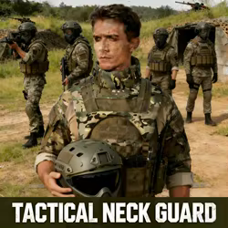 Protector de cuello táctico, Protector de babero, chaleco táctico, Collar de protección de cuello Universal, equipo Airsoft, accesorios de caza