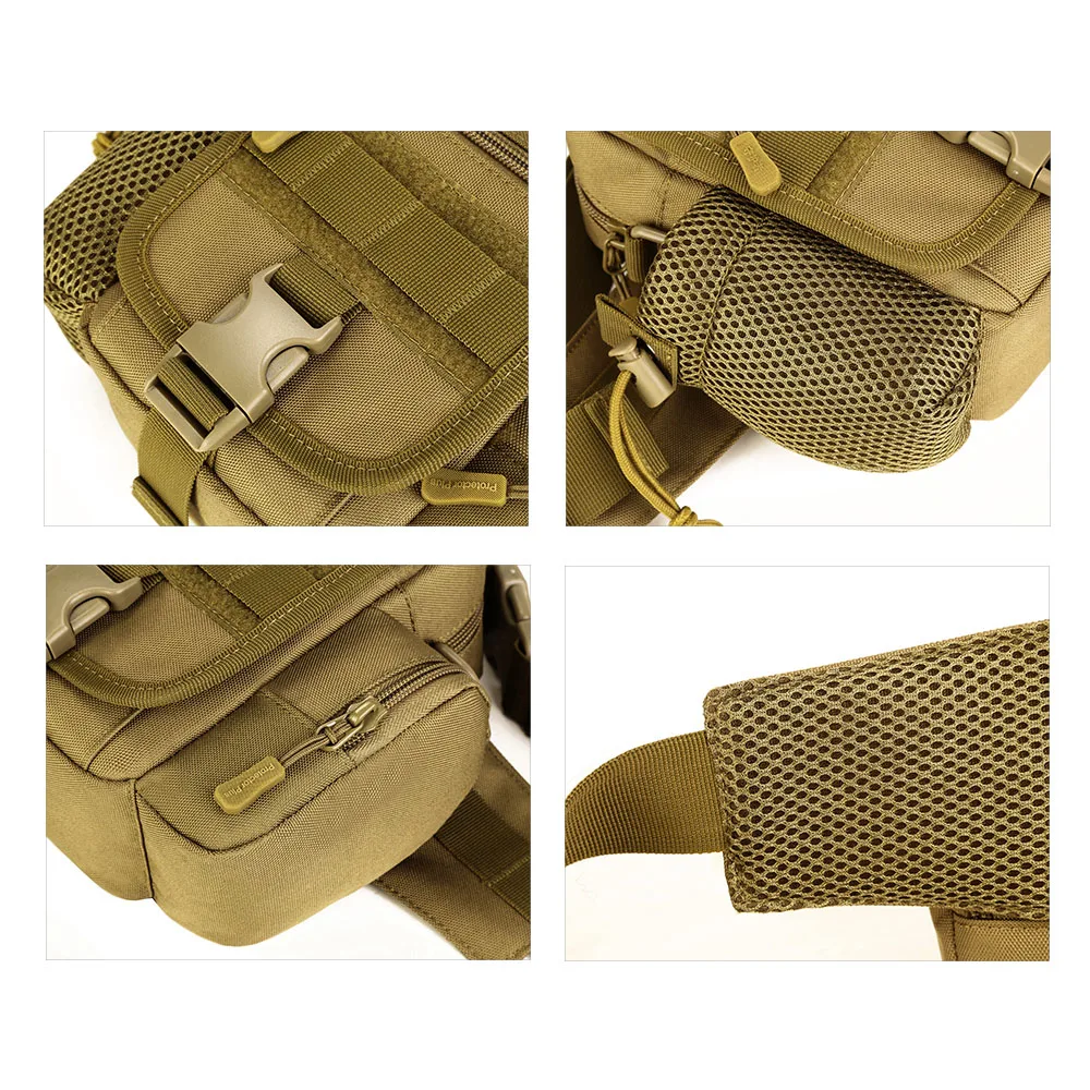 SINAIRSOFT-riñonera táctica para exteriores para hombre, bolsa Molle para acampar, impermeable, para senderismo y teléfono - imagen 3