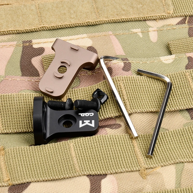KDA MLOK KEYMOD Correa táctica para el hombro hebilla para la caza al aire libre Airsoft Gear QD Sling anillo giratorio accesorio AR15 AK47 - imagen 3