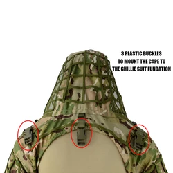 Traje Ghillie táctico Ripstop para Airsoft y Caza