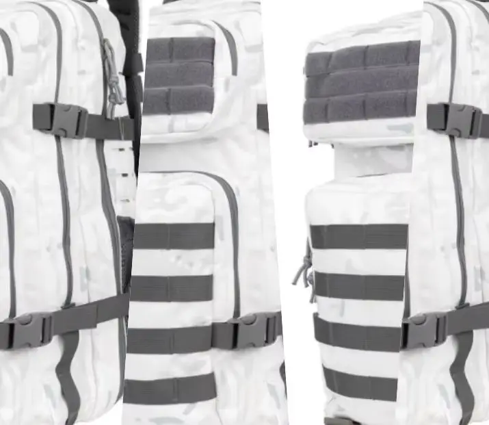 Paquete táctico de camuflaje Blancanieves, 45L, viajes, senderismo, deportes al aire libre