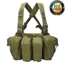 Chaleco táctico MOLLE de liberación rápida para caza y entrenamiento