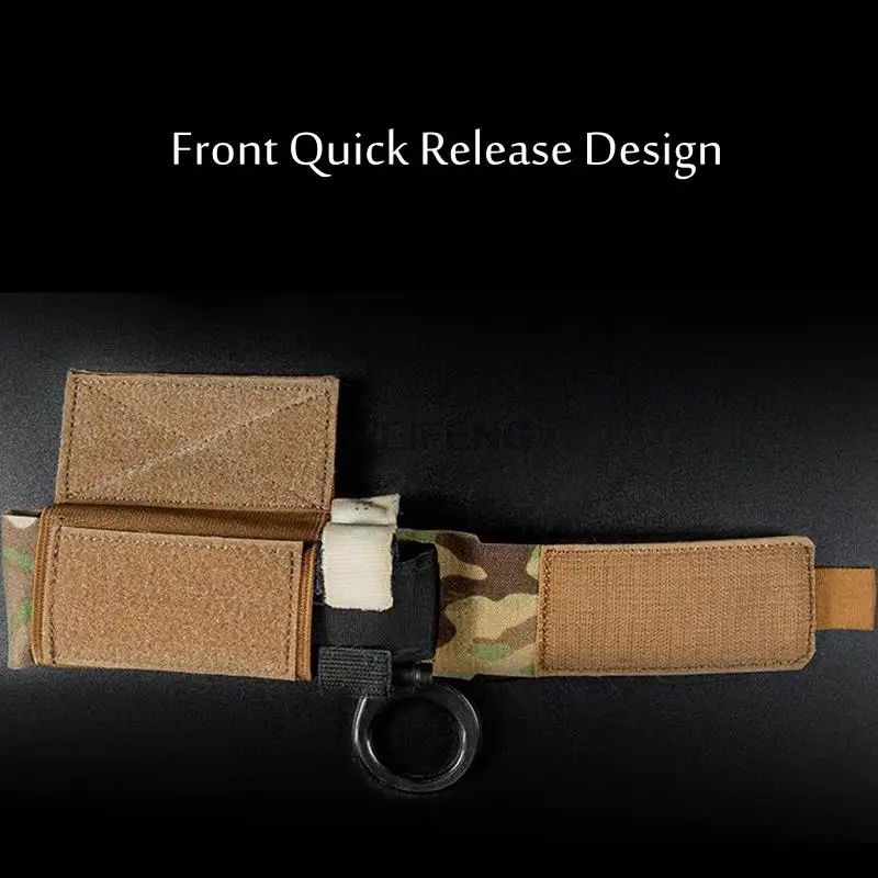 Soporte de almacenamiento de torniquete táctico, chaleco militar, bolsa de caída, Kit de primeros auxilios médico militar, bolsa IFAK, bolsa Molle de supervivencia y caza - imagen 4