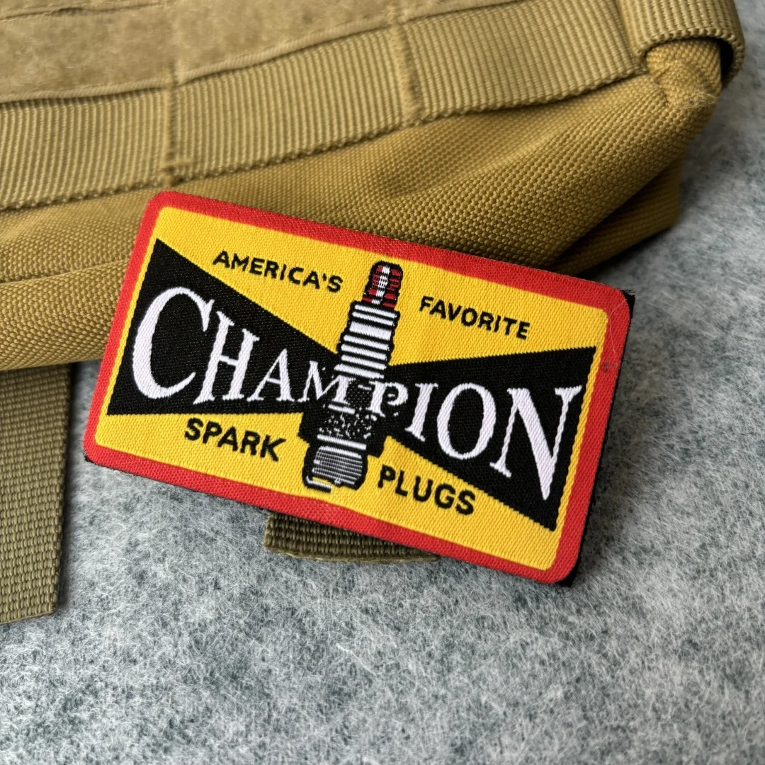 Parches tejidos de campeón, parche de gancho y bucle, brazalete del ejército, insignia de moral militar, mochila, pegatinas para ropa - imagen 2