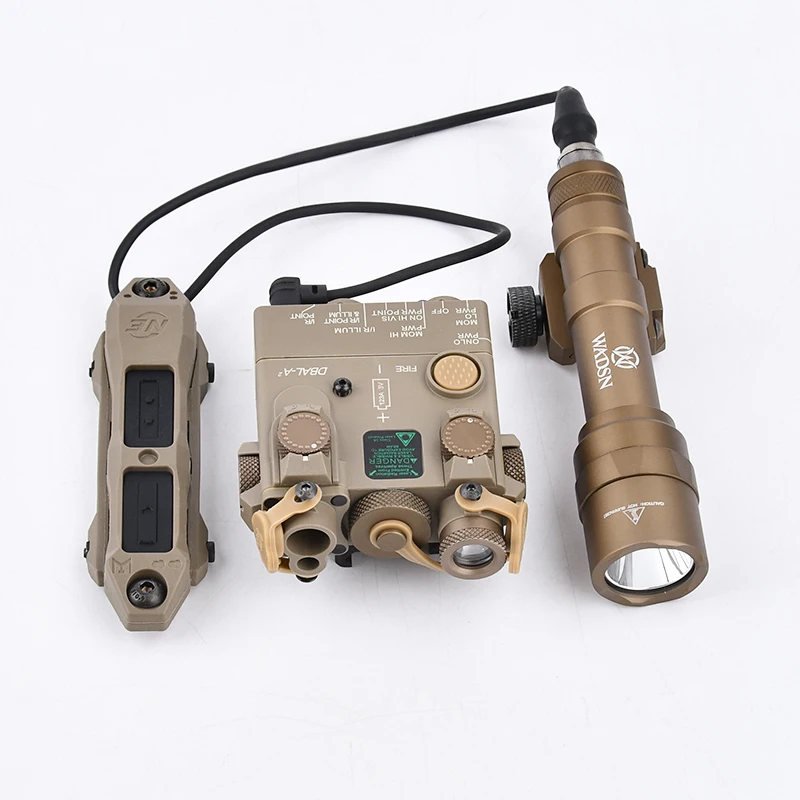 WADSN DBAL-A2 táctico rojo verde azul punto láser blanco LED vista M600U linterna de caza de alta potencia interruptor de presión Fit20MM Rail - imagen 5