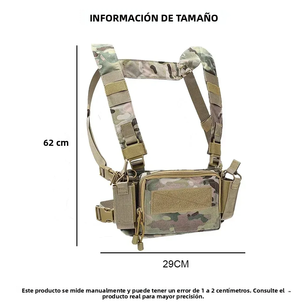 SINAIRSOFT-Microcha táctica D3CR para el pecho, con bolsa para revistas de 5,56, 7,62, 9mm, juego de guerra de caza, accesorios para chaleco D3CRM - imagen 2