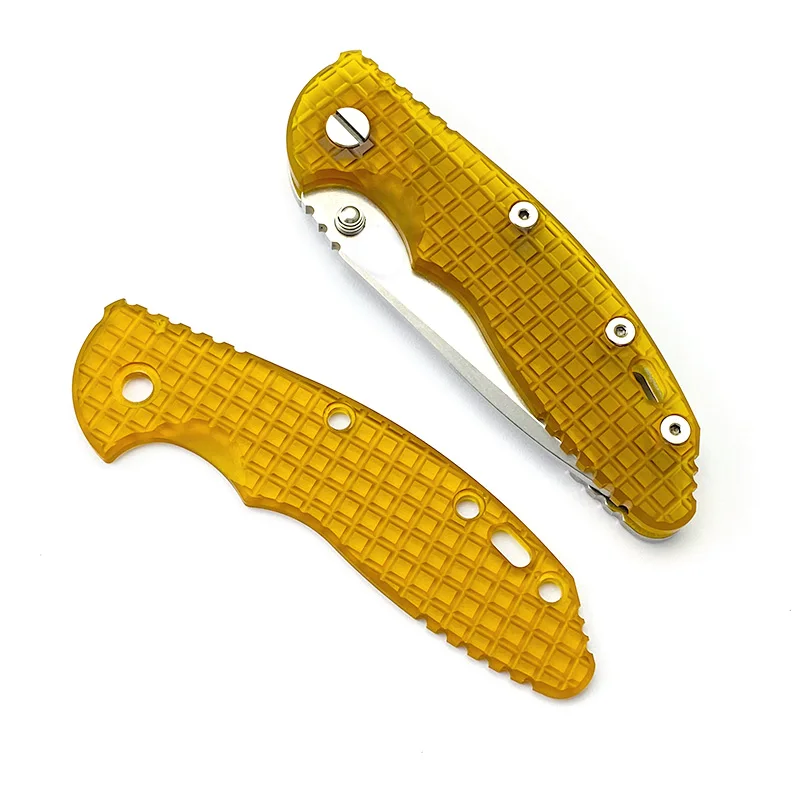 Parches de básculas con mango de cuchillo plegable Ultem PEI hechos a medida para cuchillos originales XM18 de 3,5 ", Material de parche, accesorios DIY, 1 unidad - imagen 5