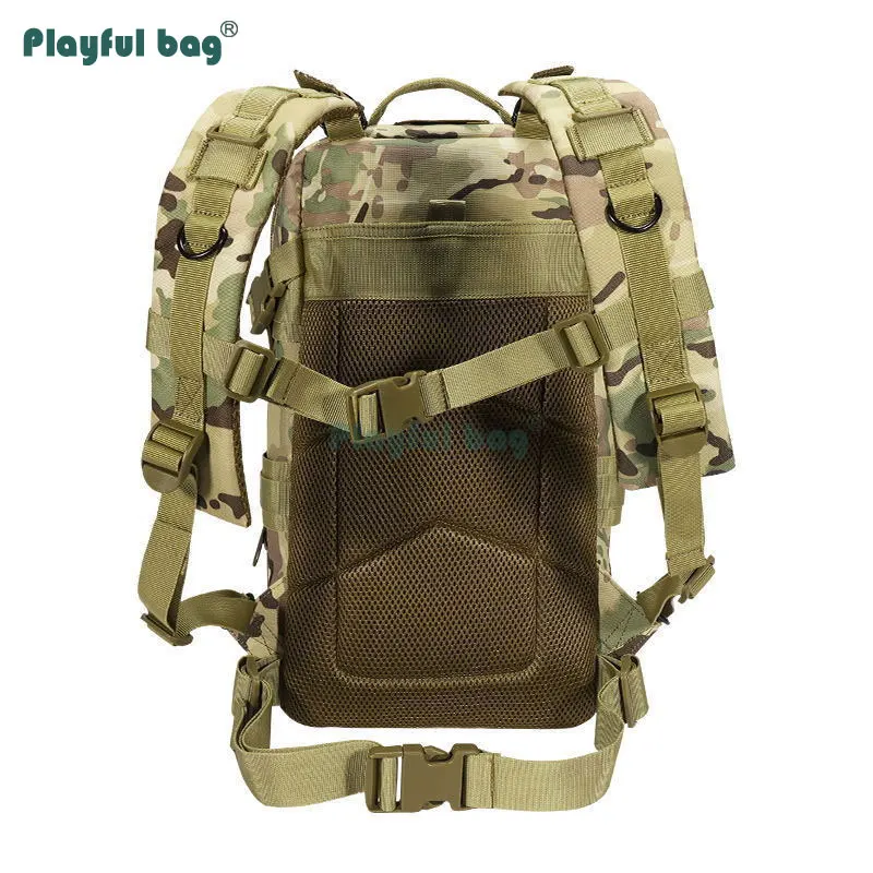 Mochila táctica 3P para exteriores, bolsas de viaje para montar en campo, mochila de Montañismo de camuflaje multifuncional a prueba de lluvia AVA57 - imagen 5