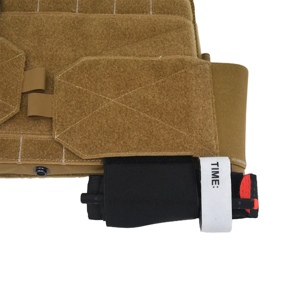Soporte de torniquete elástico EDC, bolsa de placa, chaleco de aparejo de pecho, cinturón de transporte, bolsa de herramientas de supervivencia, soporte de almacenamiento seguro - imagen 4
