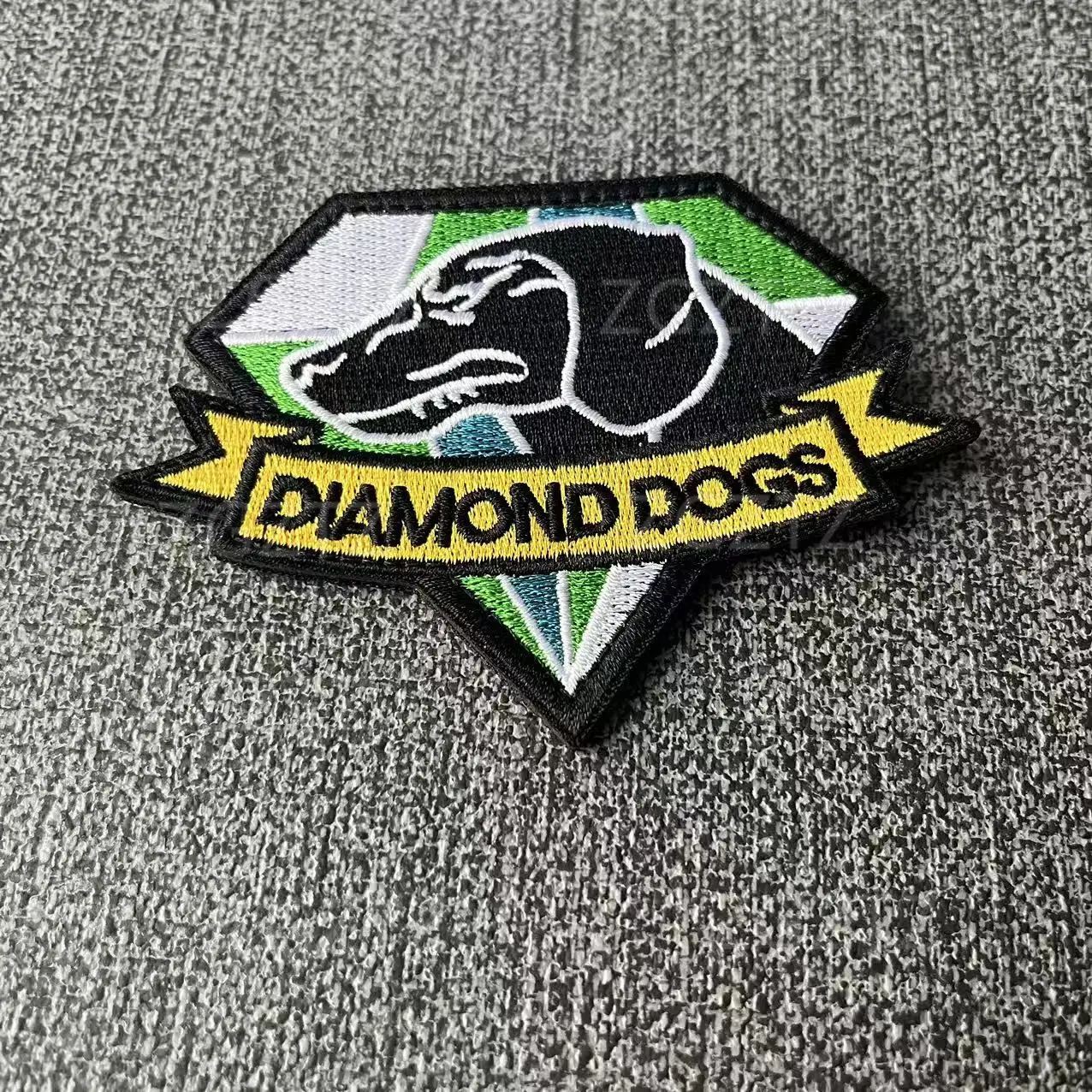 Metal Gear Solid MGS 5 Fox, XOF Diamond Dogs Grupo de Fuerzas Especiales Fantasma Parche Bordado Rayas Etiqueta para Parches de Ropa - imagen 4