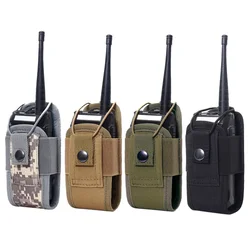 Bolsa de walkie-talkie Tactica 1000D, riñonera de Radio Molle, soporte de bolsillo, funda de interfono portátil, bolsa de transporte para caza y Camping