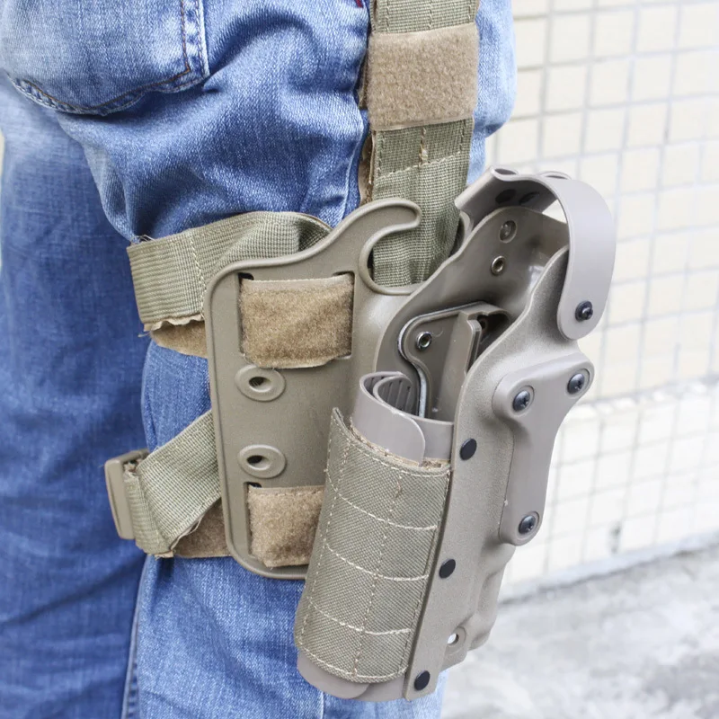 Funda de pierna de cintura para equipo táctico, funda militar para tiro de Paintball, equipo Airsoft - imagen 3